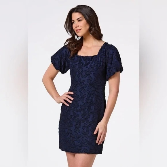 Cato | FLORAL BURNOUT DRESS NAVY BLAZER VARIOUS SIZES AVAILABLE - Picture 3 of 5